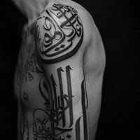 精选重口味qq黑白纹身头像