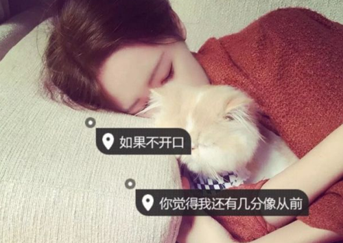 迷人的淡雅女生带字头像图片