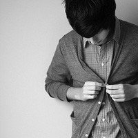 精选超拽男生上半身黑白头像