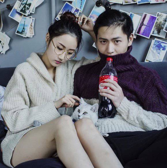 小清新QQ情侣头像一男一女图片