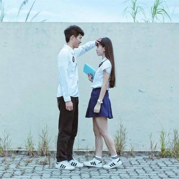 小清新QQ情侣头像一男一女图片