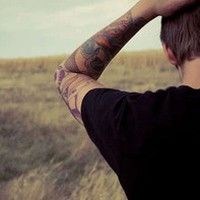 精选微信帅气男生纹身头像图片