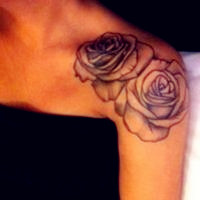 好看性感的qq美女纹身头像图片