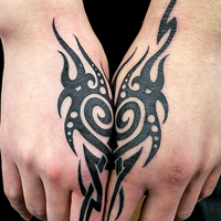 时尚简约小清新情侣纹身头像