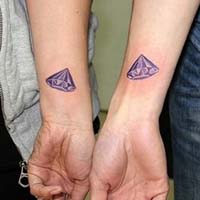 时尚简约小清新情侣纹身头像