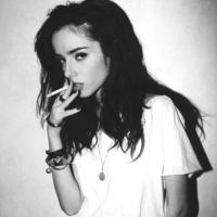 精选网络热门的qq女生黑白头像