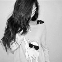 唯美意境的黑白风格情侣头像