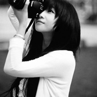 非主流黑白长发伤感女生头像