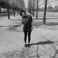 非主流黑白长发伤感女生头像