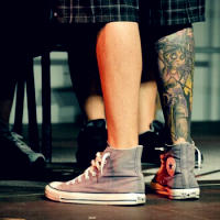 另类个性的欧美男生纹身头像