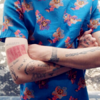 另类个性的欧美男生纹身头像