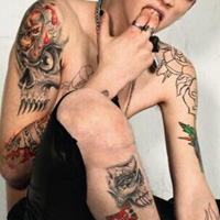 2016欧美男生纹身头像合集