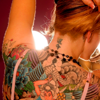 超霸气的社会女生纹身头像