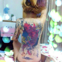 超霸气的社会女生纹身头像