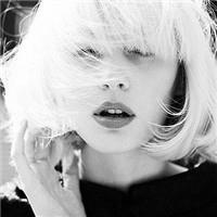 最新qq非主流女生黑白头像图片