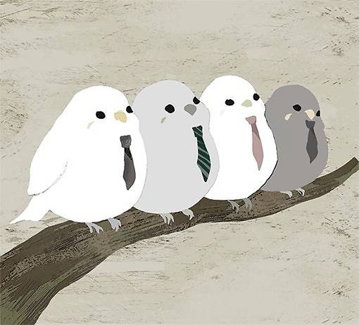 唯美意境动漫女生图像插画