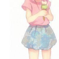 动漫闺蜜唯美蓝色女生头像图片