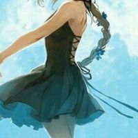 动漫闺蜜唯美蓝色女生头像图片