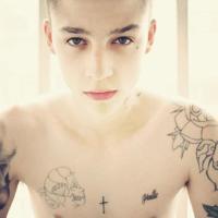 超帅气的欧美男生纹身头像图片