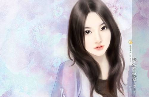 唯美意境手绘图展现玲珑轻盈美女