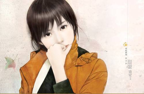 唯美意境手绘图展现玲珑轻盈美女