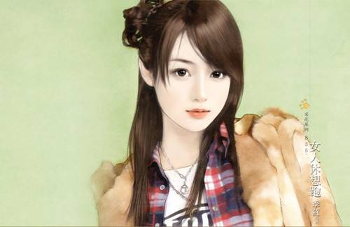 唯美意境手绘图展现玲珑轻盈美女