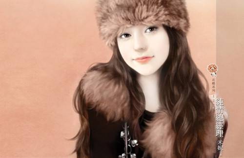 唯美意境手绘图展现玲珑轻盈美女