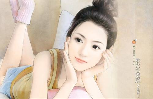 唯美意境手绘图展现玲珑轻盈美女