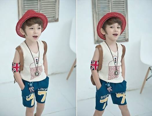 最具独特魅力的混血小正太图片