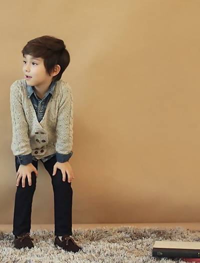 最具独特魅力的混血小正太图片