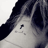 欧美范性感美女个性纹身图片