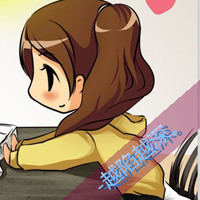 情侣间唯美纯真的意境手绘图