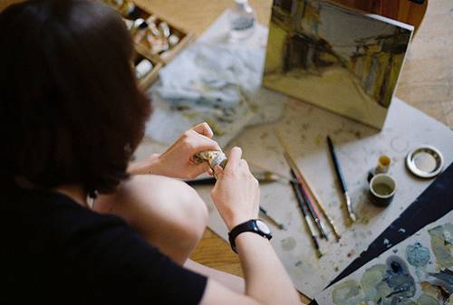 绘出属于自己的意境女生画画头像