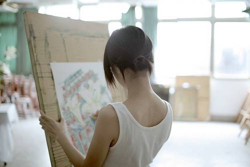 绘出属于自己的意境女生画画头像