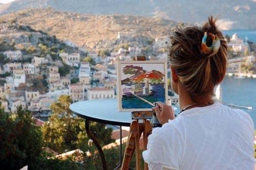 绘出属于自己的意境女生画画头像