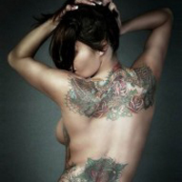 超诱人的性感美女纹身头像