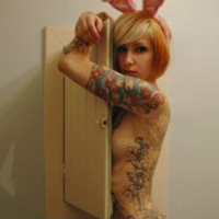 超诱人的性感美女纹身头像