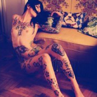 超诱人的性感美女纹身头像