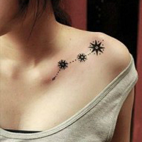 超诱人的性感美女纹身头像