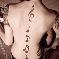 超霸气的个性非主流音乐刺青图片