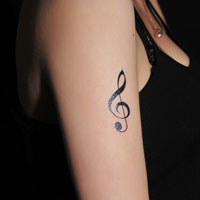 超霸气的个性非主流音乐刺青图片