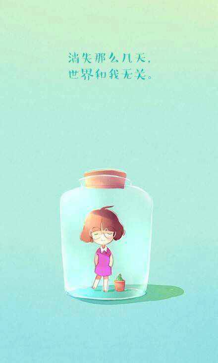 呆萌又唯美的动漫伤感女生头像