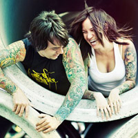 甜蜜浪漫的qq情侣纹身头像