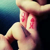 甜蜜浪漫的qq情侣纹身头像