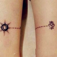 好看的qq情侣纹身头像图片