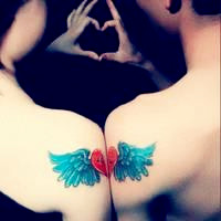 好看的qq情侣纹身头像图片