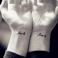 好看的qq情侣纹身头像图片