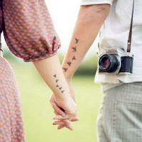 好看的qq情侣纹身头像图片