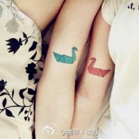 好看的qq情侣纹身头像图片