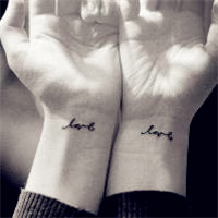 好看的qq情侣纹身头像图片